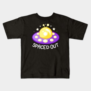 Spaced Out - Yellow and Purple Kids T-Shirt